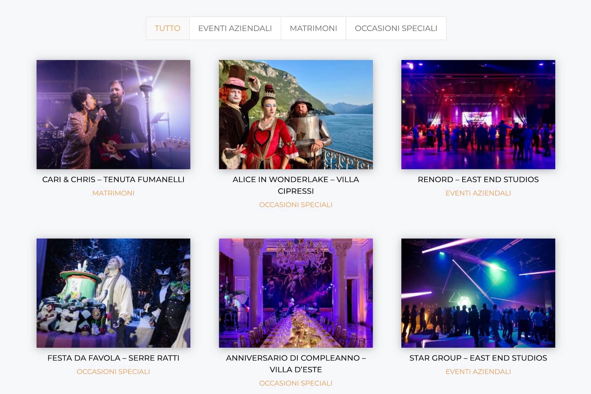 nuovo sito per la bottega della musica event factory - portfolio