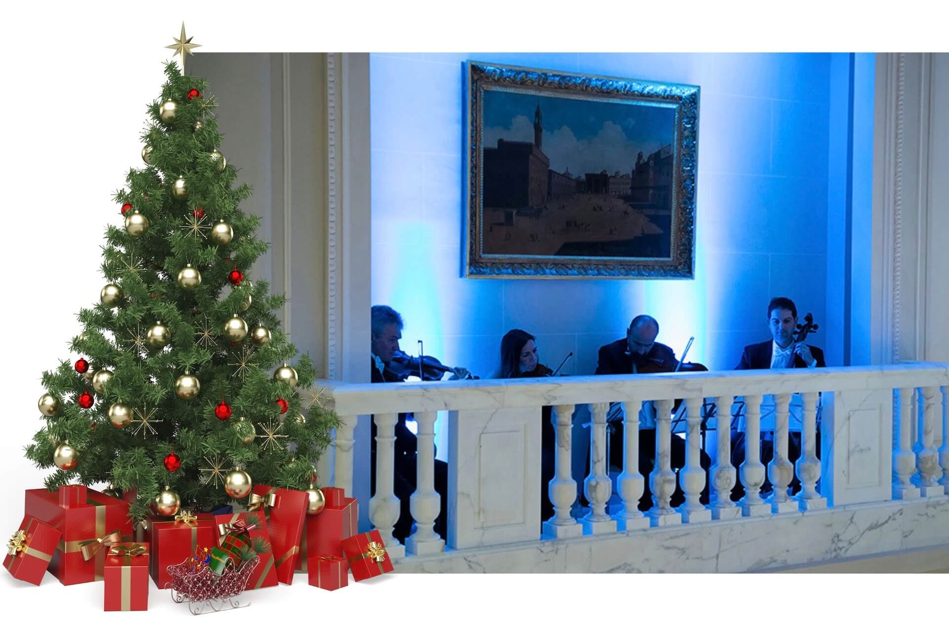 corporate christmas dinner - strings