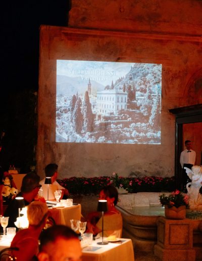 festa a tema milleluci - villa cipressi - la bottega della musica event factory - video proiezione 02